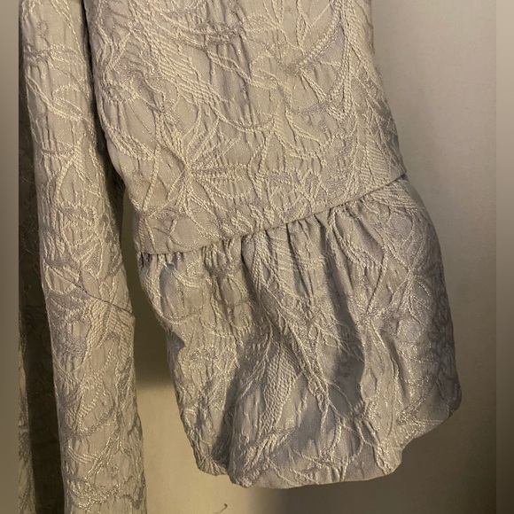 Formal silver overcoat size 16 ✨ - Picture 3 of 4